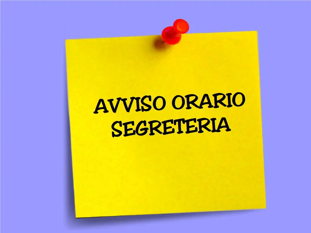 Orario Segreteria